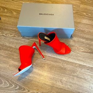 Red balenciaga heels
